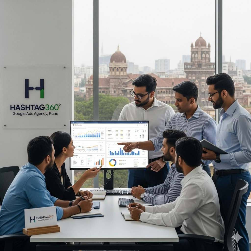Google Ads Agency in Pune – Hashtag360 providing PPC services, SEO, and digital marketing solutions for Pune businesses.